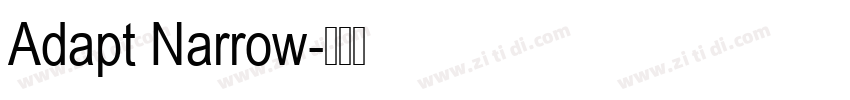 Adapt Narrow字体转换